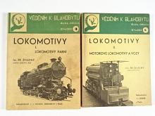 Lokomotivy - lokomotivy parní + motorové lokomotivy a vozy - I. + II. díl - 1941 - Fr. Železný
