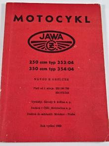 JAWA-ČZ 250/353/04, 350/354/04 - návod k obsluze - 1959