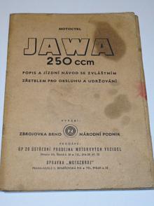 JAWA 250 ccm pérák - popis a jízdní návod - Zbrojovka Brno