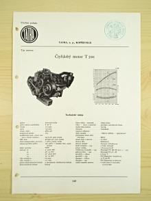 Tatra - čtyřdobý motor T 500 - katalogový list - 1960 - Tatra 500 HB ?