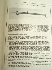 Pneumatické podpěry řady P 100 D - popis, seznam dílů - Metalis - Osan - 1966