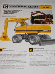Caterpillar Hydraulikbagger 206 - prospekt - 1984