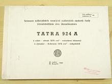 Tatra 924 A - seznam náhradních součástí naftových motorů - 1969