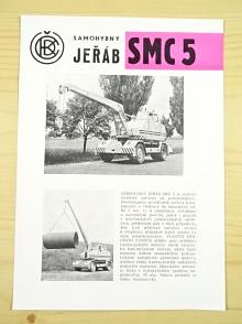 Samohybný jeřáb SMC 5 - prospekt - ČKD Švermovy závody Slaný