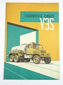 Praga V3S Liquidrefuse Tanker - prospekt - Motokov