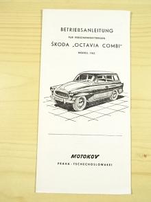 Škoda Octavia Combi Modell 1963 - Betriebsanleitung - Motokov