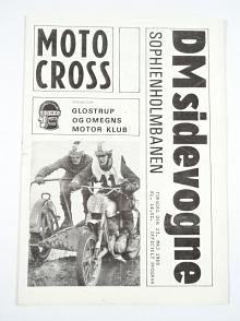 Motocross - DM sidevogne - Sophienholmbanen - 23. 5. 1968 - program
