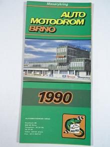 Masarykring - Automotodrom Brno 1990 - Grand Prix ČSFR - leták