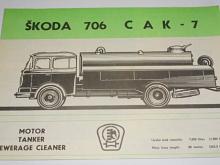 Škoda 706 CAK-7 - prospekt - VSS Košice - Motokov