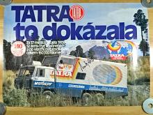 Tatra 815 GTC - 1990 - plakát - Tatra to dokázala - podpisy