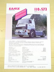 Liaz 110.573 - návěsový tahač - prospekt