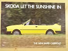 Škoda Rapid Cabriolet - prospekt - 1984 - Skoda Great Britain