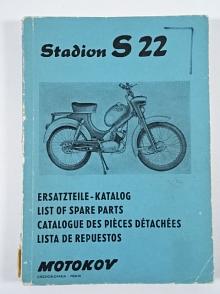 Stadion S 22 - JAWA 50/552 - Ersatzteile - Katalog - List of spare parts - 1962 - Motokov