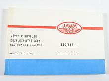 JAWA 350/638 - 1989 -  návod k obsluze