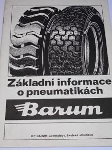 Barum - základní informace o pneumatikách