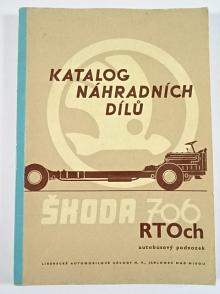 Škoda 706 RTOch - autobusový podvozek - katalog náhradních dílů - 1968
