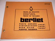 Berliet - Pieces de rechange - ponts arriere FPGR 2, 3, 4
