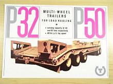 Transporta - P 32 - P 50 - multi - wheel trailers for load hauling - prospekt - Motokov - Tatra 141