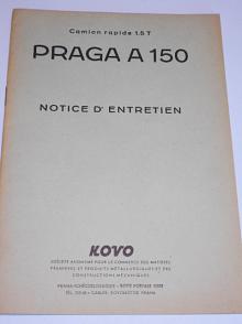 Praga A 150 - notice d´entretien - návod k obsluze - Kovo