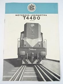 ČKD - motorová lokomotiva T 448.0 - prospekt - 1976