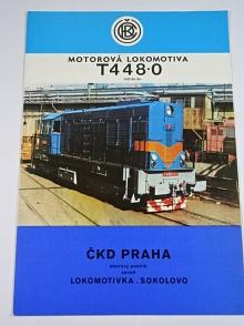 ČKD - motorová lokomotiva T 448.0 - prospekt - 1976