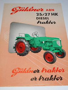 Güldner ABN 25/27 HK diesel traktor - prospekt