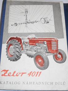 Zetor 4011 - katalog náhradních dílů - 1964