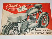 JAWA-ČZ 350 (354) motocykel piatich svetadielov - 1954 - prospekt - Mototechna