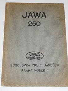JAWA 250 cm3 - příručka pro jezdce na motocyklu - 1936