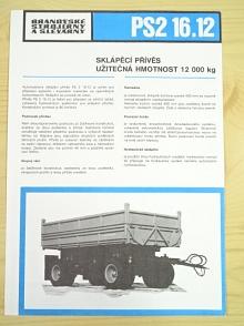 BSS - PS2 16.12 - sklápěcí přívěs - prospekt - Motokov