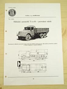 Tatra 111 R - valník - katalogový list - 1960