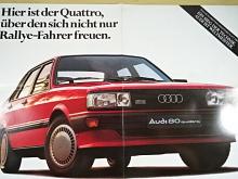 Audi 80 quattro - prospekt - 1982