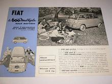 Fiat la 600 Multipla tout service - prospekt