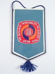 Tatra - XIII. setkání tatrovácké mládeže - Jičín 1979 - vlaječka - 35 let SNP