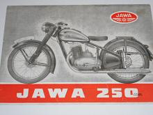 JAWA  250 ccm - pérák -  Zbrojovka Brno - 1948 - prospekt