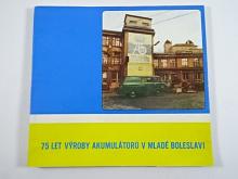 75 let výroby akumulátorů v Mladé Boleslavi - 1984 - Akuma - Ferak - Elak