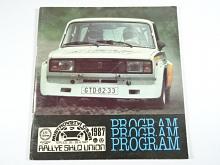 Rallye Sklo Union - Teplice - 26. - 28. 6. 1987 - Mistrovství ČSSR - program
