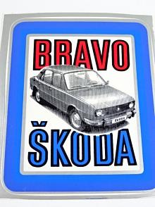 Škoda 105/120 - Bravo Škoda - samolepka
