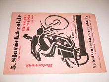 5. Slovácká rokle - motocross - Březolupy 29.9. 1963 - leták