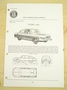Tatra 2-603 - katalogový list - 1965