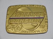 Rallye Bohemia 1987 - Mistrovství Evropy jezdců - Škoda - plaketa