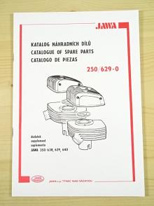 JAWA 250/629-0 - 1992 - katalog náhradních dílů