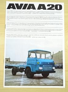 Avia A 20 - podvozky - prospekt