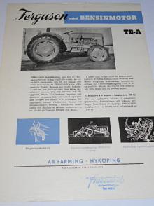 Ferguson med bensinmotor TE-A - 1955 - prospekt