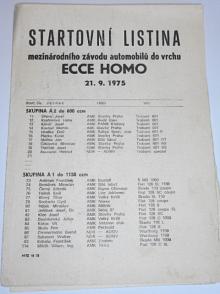 Ecce homo Šternberk - 21. 9. 1975 - startovní listina