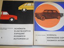 Schémata elektrických zapojení osobních automobilů - 1. + 2. díl - Jaroslav Cholevík, Václav Král - 1968 - 1969