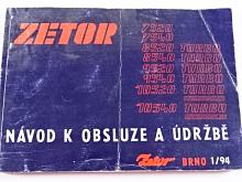 Zetor - návod k obsluze a údržbě - 1994