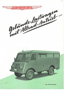 Mowag - Gelände - Lastwagen mit Allrad - Antrieb - prospekt