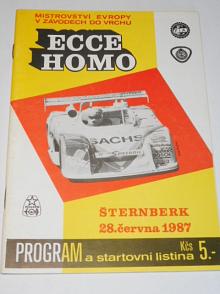 Ecce homo Šternberk - 28. 6. 1987 - program + start. listina