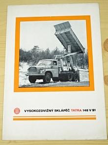 Tatra 148 V S1 - vysokozdvižný sklápěč - prospekt - 1974